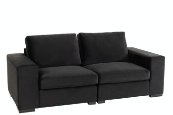 FAUTEUIL 2PERSONNE VELRS NOIR (212x98x68cm) 1