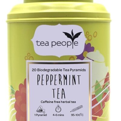 Peppermint Tea - 20 Pyramid Tin Caddy