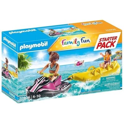 Playmobil Family Starter Pack Moto Agua con bote