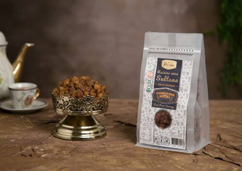 Raisins secs Sultana d'Iran en sachet de 500g