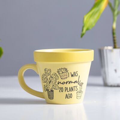20 Plants Ago Plant-a-holic Plant Pot Mugs - Gardening Gifts
