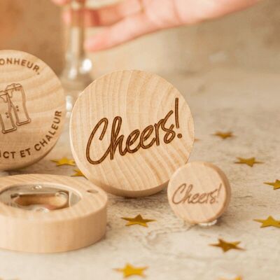 Apribottiglie Rotondo "Cheers" - My Bambou
