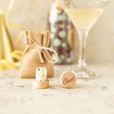 “Cheers” Wine Bottle Stopper - My Bambou