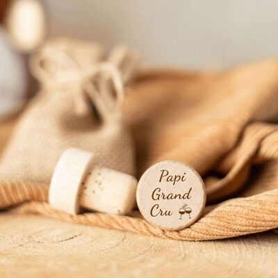 “Papi Grand Cru” Wine Bottle Stopper - My Bambou
