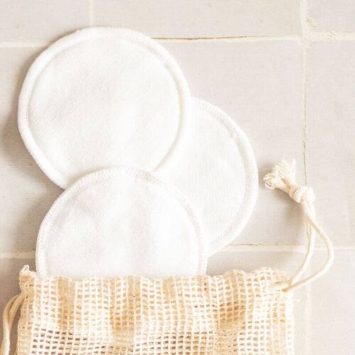 Buy wholesale Washable Cleansing Pads (set of 12) + 1 Wash Bag - My Bambou