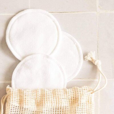 Dischetti detergenti lavabili (set da 12) + 1 sacchetto per il lavaggio - My Bambou