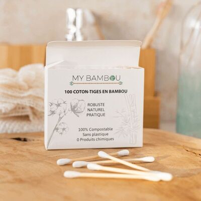 Bamboo Cotton Swabs (Pack of 100) - My Bamboo