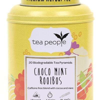 Choco Mint Rooibos - 20 Piramide Tin Caddy