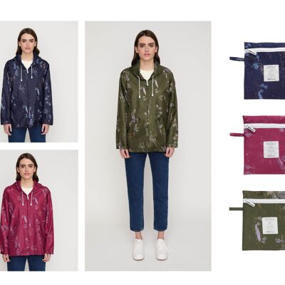 Chubasquero impermeable reciclado Clima Bisetti Outfit