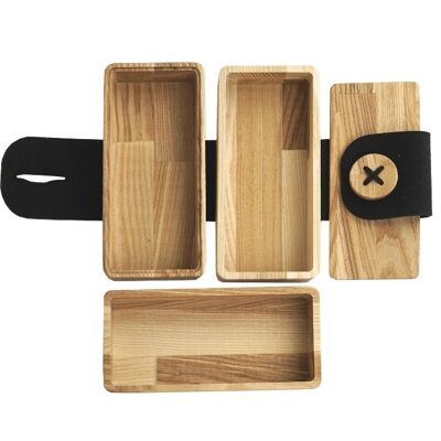 Ensemble de 3 boîtes en bois