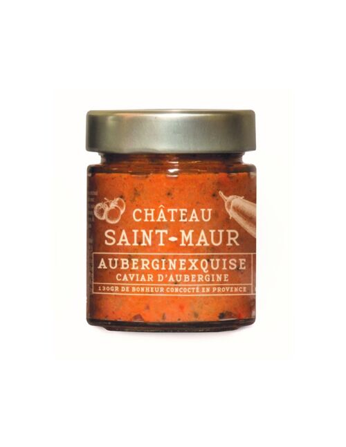 Caviar d'aubergines - Exquis - 
Château Saint Maur 130gr