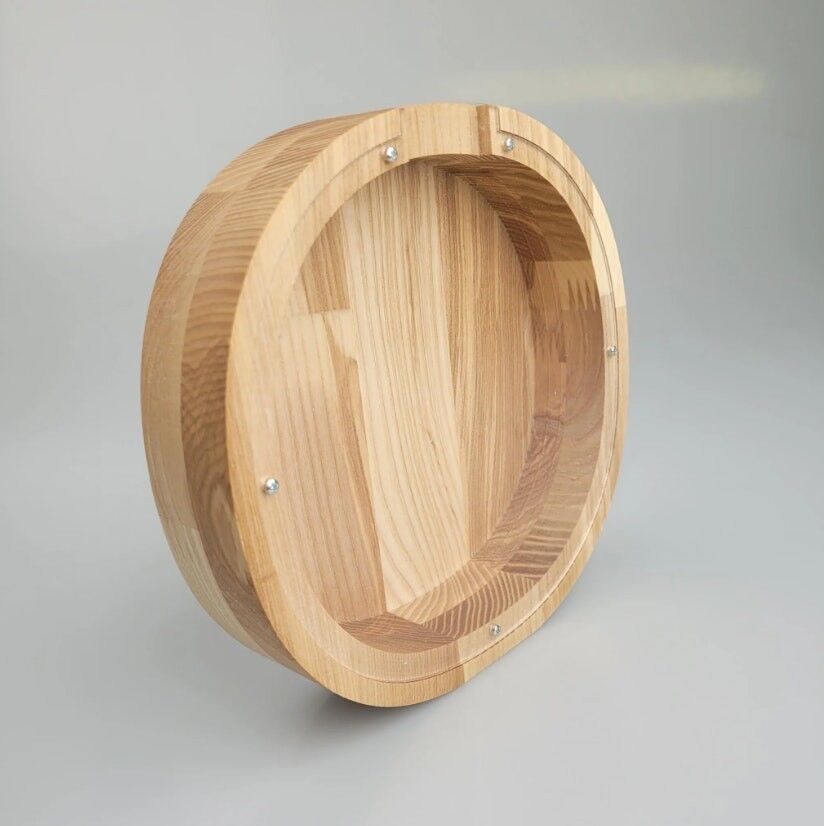 Wooden Piggy Bank Oval