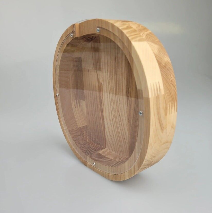 Wooden Piggy Bank Oval