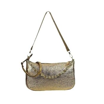 Sac en Cuir Métallisé Effet Brillant pour Femme. Collection printemps-été 6