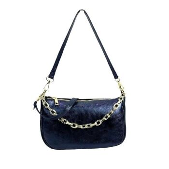 Sac en Cuir Métallisé Effet Brillant pour Femme. Collection printemps-été 9