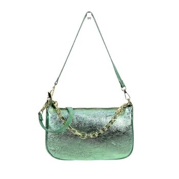 Sac en Cuir Métallisé Effet Brillant pour Femme. Collection printemps-été 10