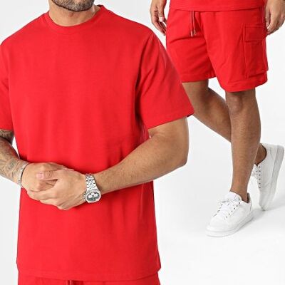 500-5 Shorts / T-Shirt-Set Rot