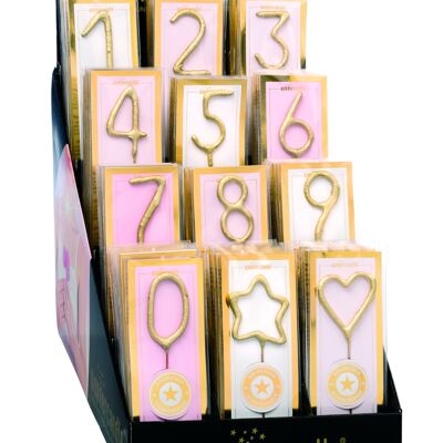 Assortiment de mini pièces d'or 144 Wondercandle® mini