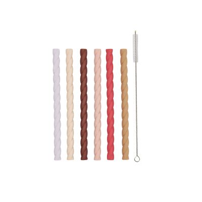 Mellow Silicone Straw - Pack Of 6