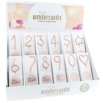 Hiphip hourra or rose 290 assortiment 144 Wondercandle® classique