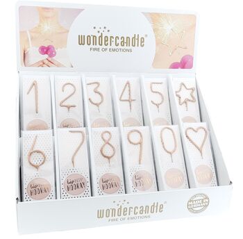 Hiphip hourra or rose 290 assortiment 144 Wondercandle® classique 2