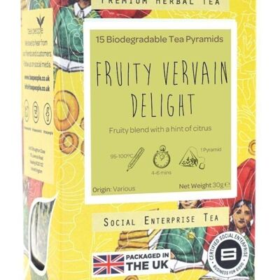 Fruity Vervain Delight - 15 Pyramiden-Einzelhandelspackung