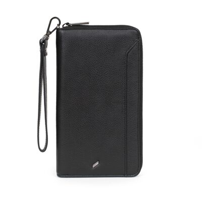 TOGETHER - Stop RFID travel companion in black cowhide leather - DH-188165-0100-TU