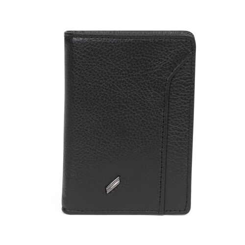 TOGETHER - Porte-cartes Stop RFID en cuir de vachette noir - DH-188166-0100-TU