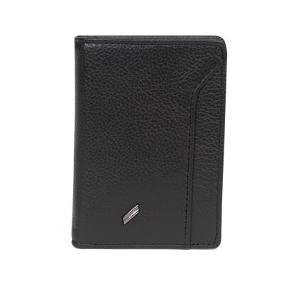 TOGETHER - Stop RFID card holder in black cowhide leather - DH-188166-0100-TU