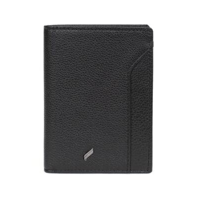 TOGETHER - Portefeuille européen Stop RFID en cuir de vachette noir - DH-188168-0100-TU