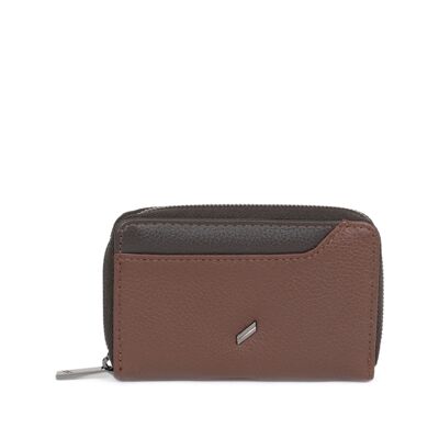 TOGETHER - Porta carte Stop RFID in vacchetta cioccolato / testa di moro - DH-188169-A920-TU