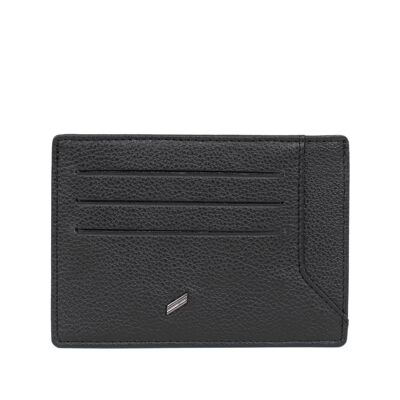 TOGETHER - Portacarte in pelle di vacchetta nera - DH-188170-0100-TU