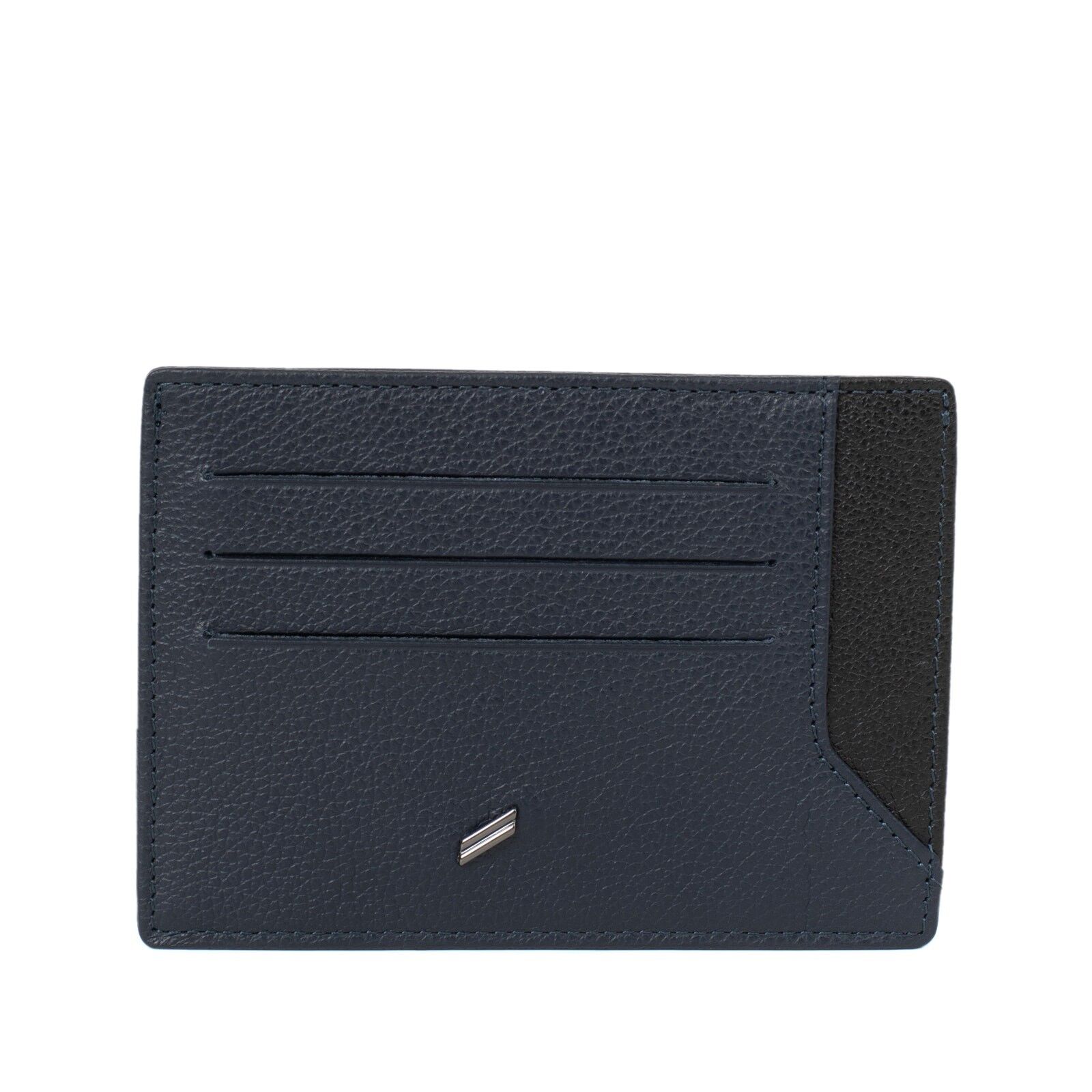 TOGETHER - Portacarte in pelle di vacchetta blu navy / nera - DH-188170-2101-TU