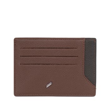 TOGETHER - Porte-cartes en cuir de vachette chocolat / marron foncé - DH-188170-A920-TU 1