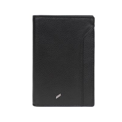 TOGETHER - European Stop RFID wallet in black cowhide leather - DH-188180-0100-TU