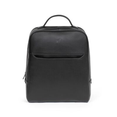 TOGETHER - 13" & A4 backpack in black cowhide leather - DH-189422-0100-TU