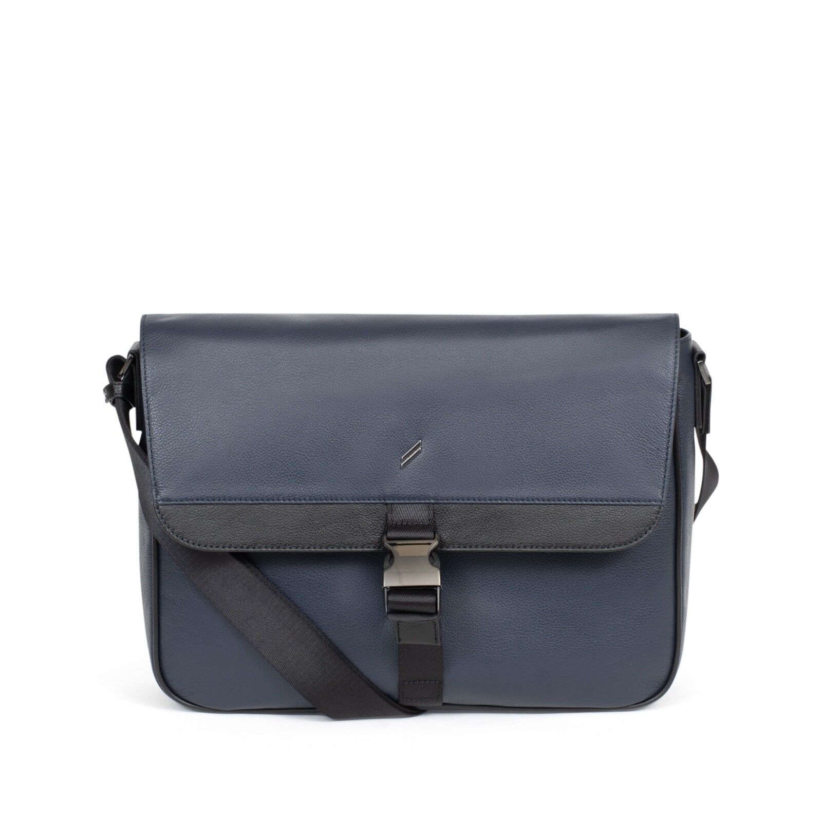 TOGETHER - Carniere in vacchetta 13" e A4 navy / nero - DH-189425-2101-TU
