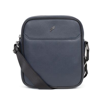 TOGETHER - Cowhide leather satchel navy / black - DH-189427-2101-TU