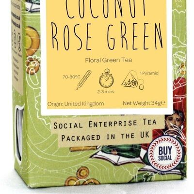 Coconut Rose Green - Confezione da 15 Pyramid Retail