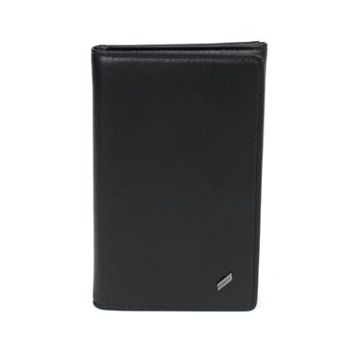 GENTLE - Porte-papiers Stop RFID en cuir de vachette noir - DH-458155-0100-TU