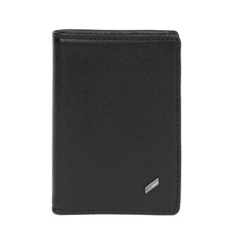GENTLE - Porte-cartes Stop RFID en cuir de vachette noir - DH-458157-0100-TU 1