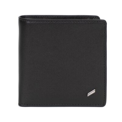 GENTLE - Stop RFID coin purse in black cowhide leather - DH-458158-0100-TU