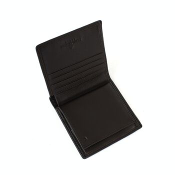 GENTLE - Porte-monnaie Stop RFID en cuir de vachette marron - DH-458158-2200-TU 4