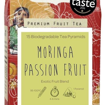 Moringa Passionsfrucht - 15 Pyramiden-Einzelpaket