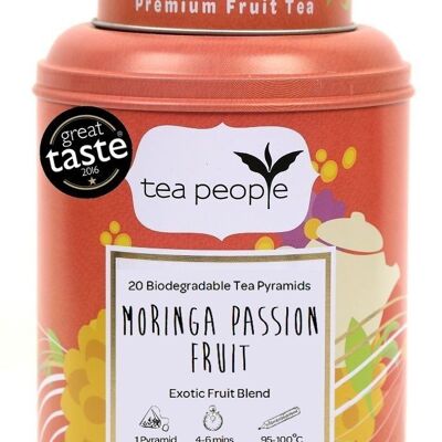 Moringa Passionsfrucht - 20 Pyramidendose Caddy