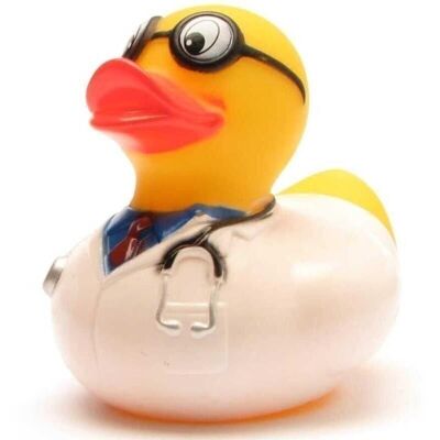 Canard en caoutchouc - médecin avec canard en caoutchouc stéthoscope