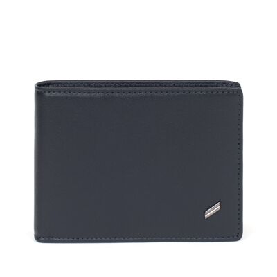 GENTLE - Italian Stop RFID Wallet in Navy Calfskin - DH-458163-2100-TU