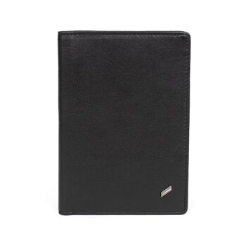 GENTLE - Porte-passeport Stop RFID en cuir de vachette noir - DH-458182-0100-TU 1