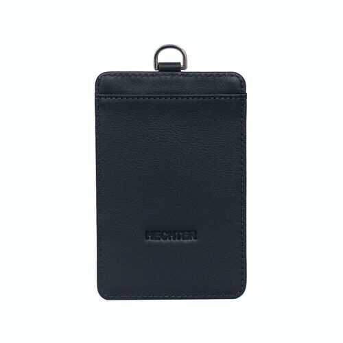 PLAY - Porte-badge COMBINE en cuir de vachette marine - DH-458268-2100-TU