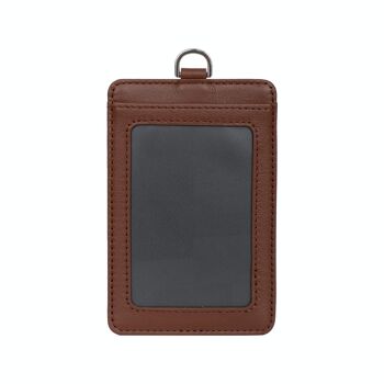 PLAY - Porte-badge COMBINE en cuir de vachette cognac - DH-458268-9900-TU 2